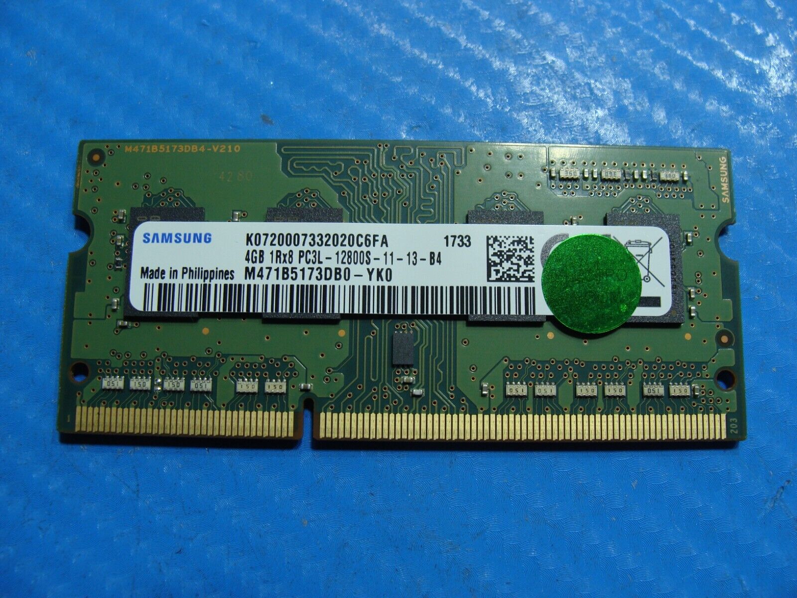 HP 14-am052nr Samsung 4GB PC3L-12800S SO-DIMM Memory RAM M471B5173DB0-YK0