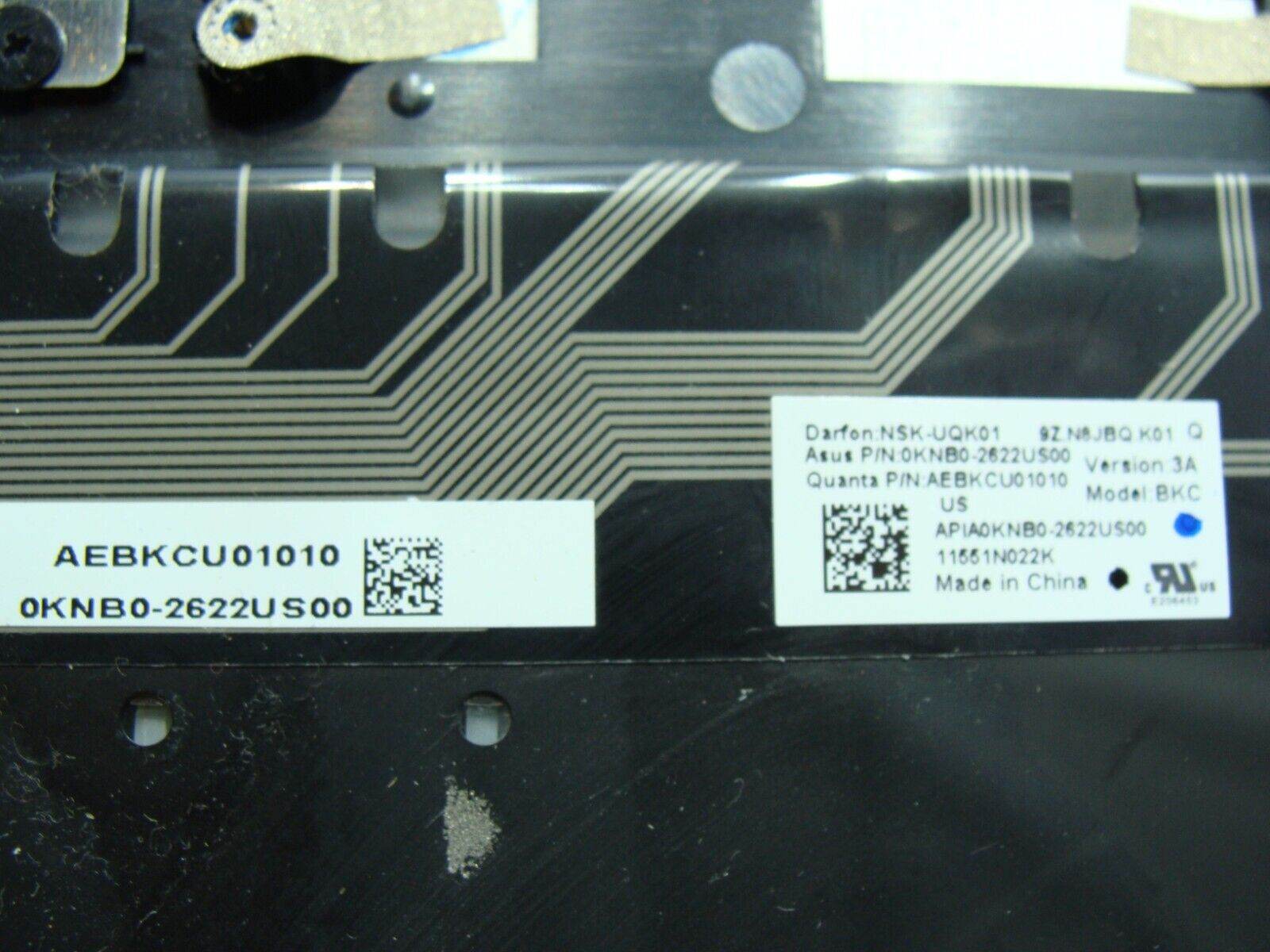 Asus 13.3” Q303U Genuine Laptop Palmrest w/TouchPad BL Keyboard 13NB0AL1AM0101 - Tested Computer Laptop Parts