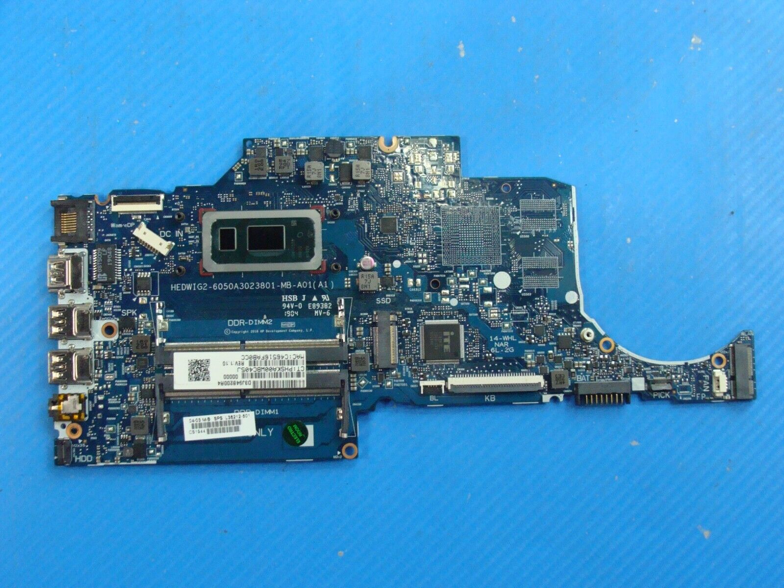 HP 14” 14-cf1015cl Genuine Laptop Intel i5-8265U 1.6GHz Motherboard L38212-601