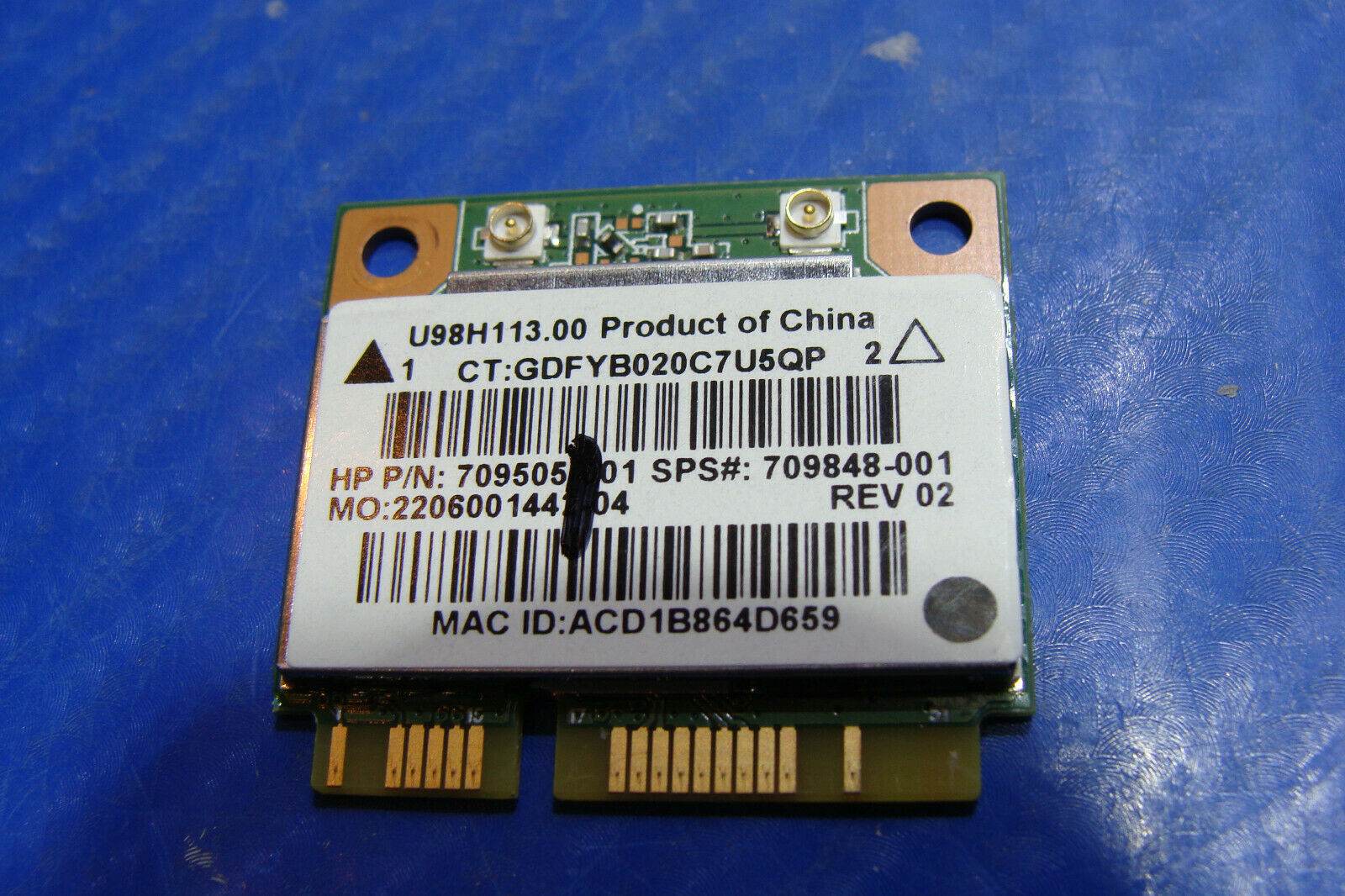 HP 15-r210dx 15.6'' Genuine Laptop WiFi Wireless Card 709505-001 709848-001 - Tested Computer Laptop Parts