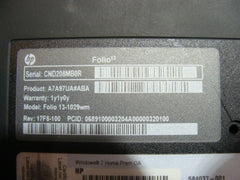 HP Folio 13-1029wm 13.3" Bottom Case Base Cover Black 672356-001 AM0MW000400 - Laptop Parts - Buy Authentic Computer Parts - Top Seller Ebay