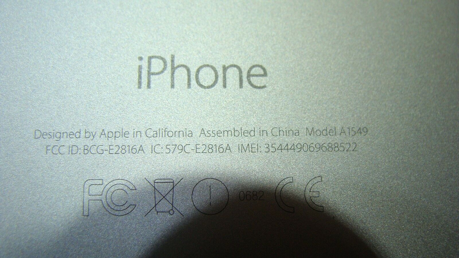 iPhone 6 A1549 MG5W2LL/A Late 2014 4.7