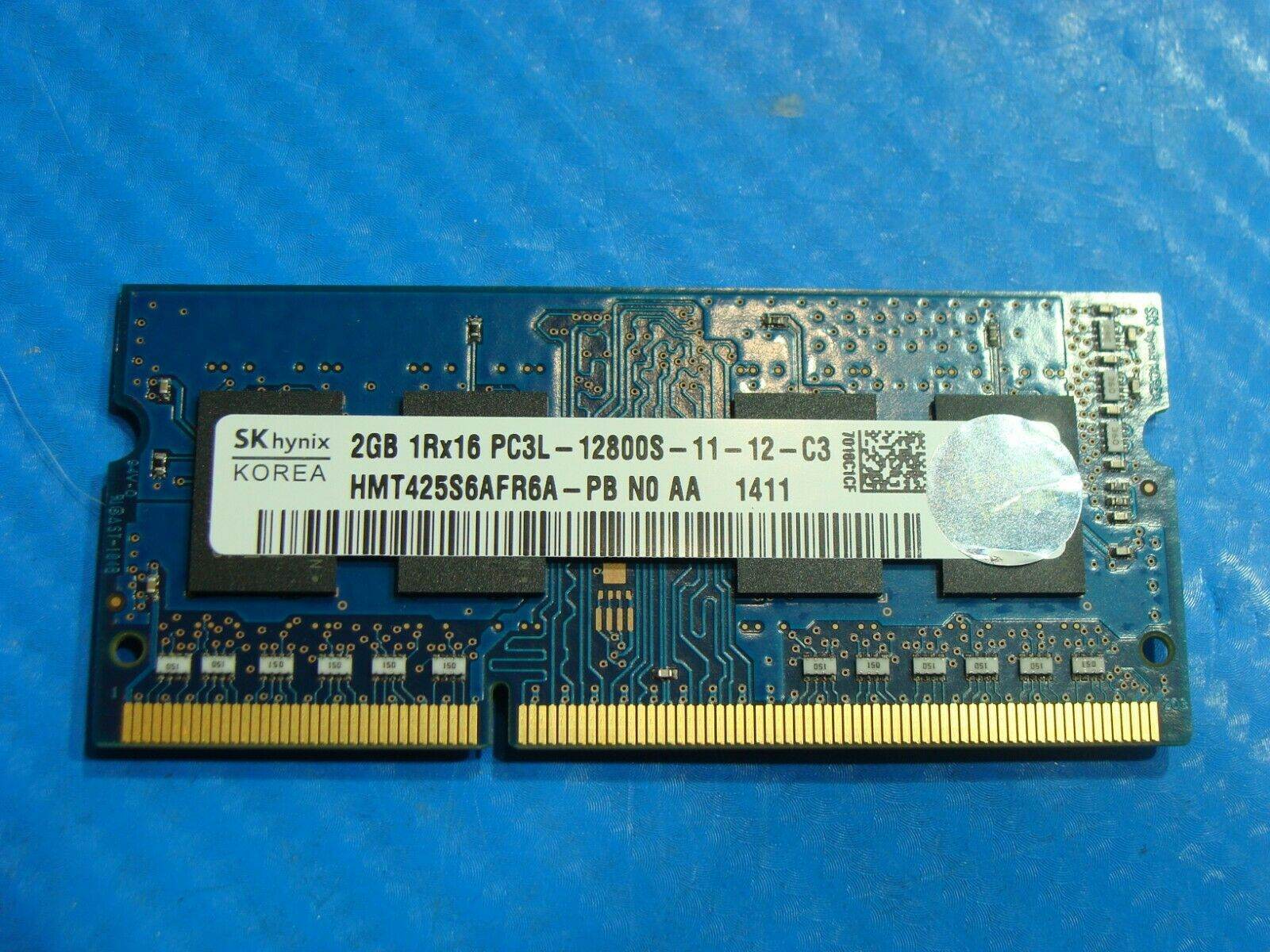 Lenovo Flex 2-15 Laptop SK Hynix 2GB Memory PC3L-12800S-11-12-C3 HMT425S6AFR6A-P - Tested Computer Laptop Parts