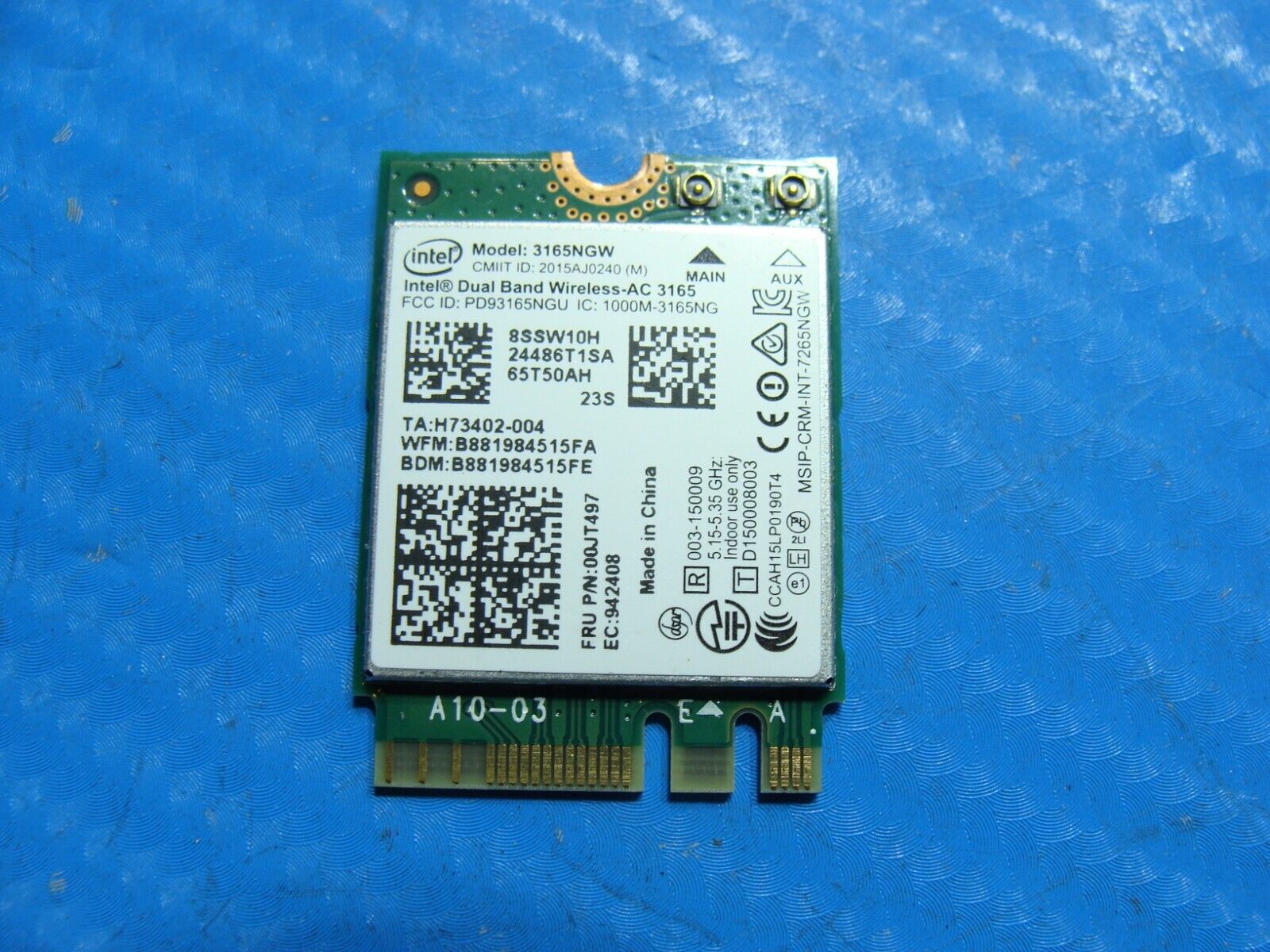Lenovo IdeaPad 510-15ISK 15.6" Genuine Laptop WiFi Wireless Card 3165NGW 00JT497