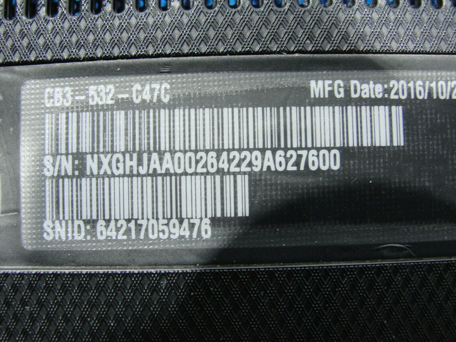 Acer Chromebook CB3-532-C47C 15.6