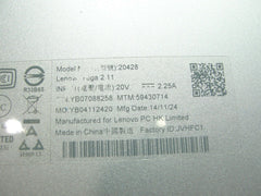 Lenovo Yoga 2 11 11.6" 20428 OEM Bottom Case Silver AP0TB000300 Lenovo