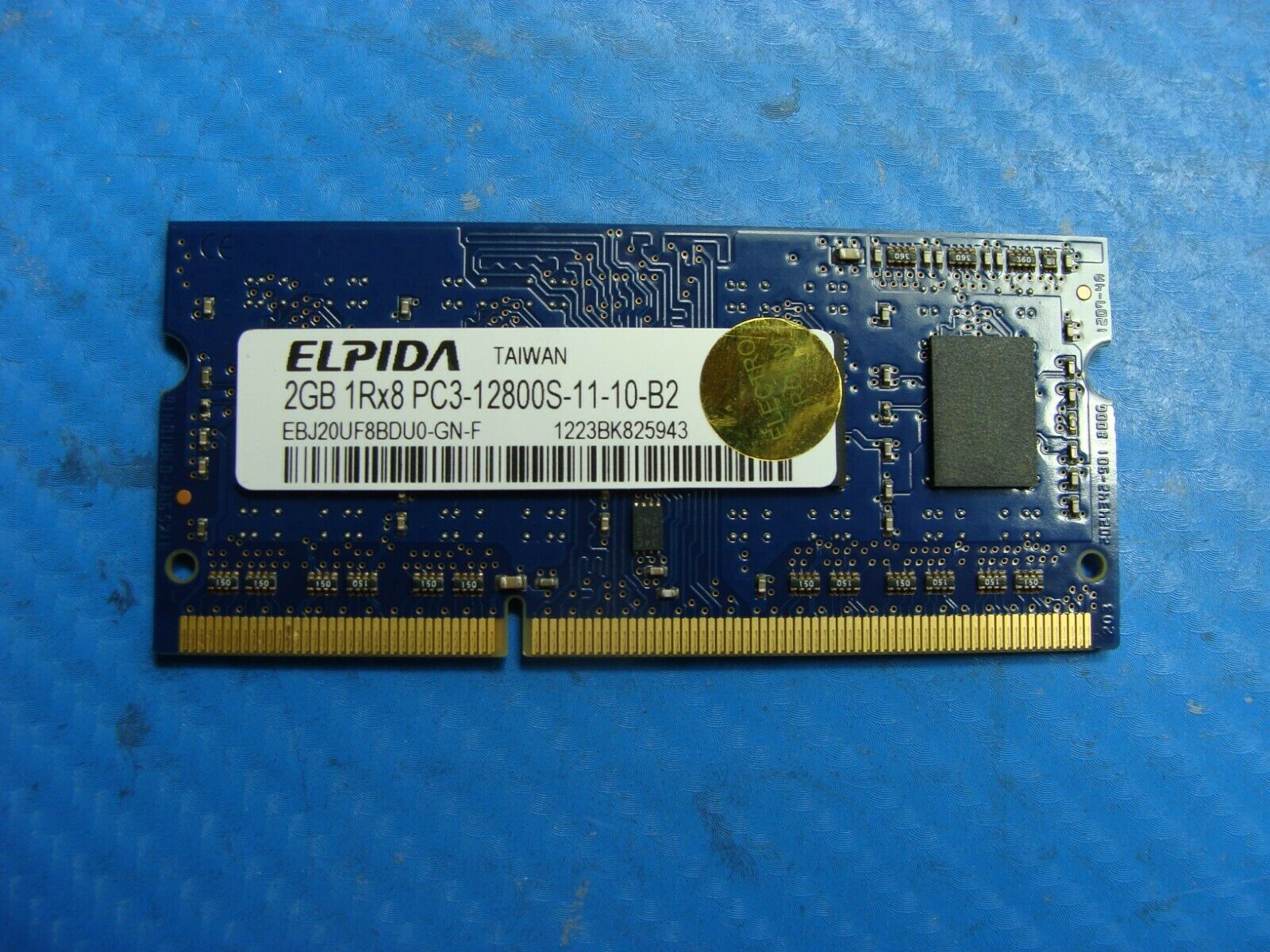 Sony SVE15134CXS SO-DIMM Elpida 2GB Memory RAM PC3-12800S EBJ20UF8BDU0-GN-F Elpida
