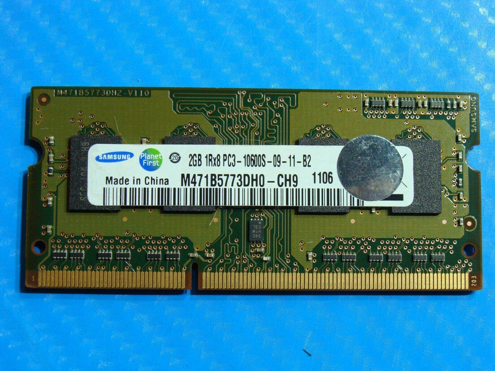 MacBook Pro A1278 Samsung 2GB PC3-10600S SO-DIMM Memory RAM M471B5773DH0-CH9 #1 - Tested Computer Laptop Parts