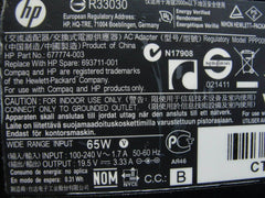 Genuine HP AC Adapter Power Charger 19.5V 3.33A 65W 693711-001 - Tested Computer Laptop Parts