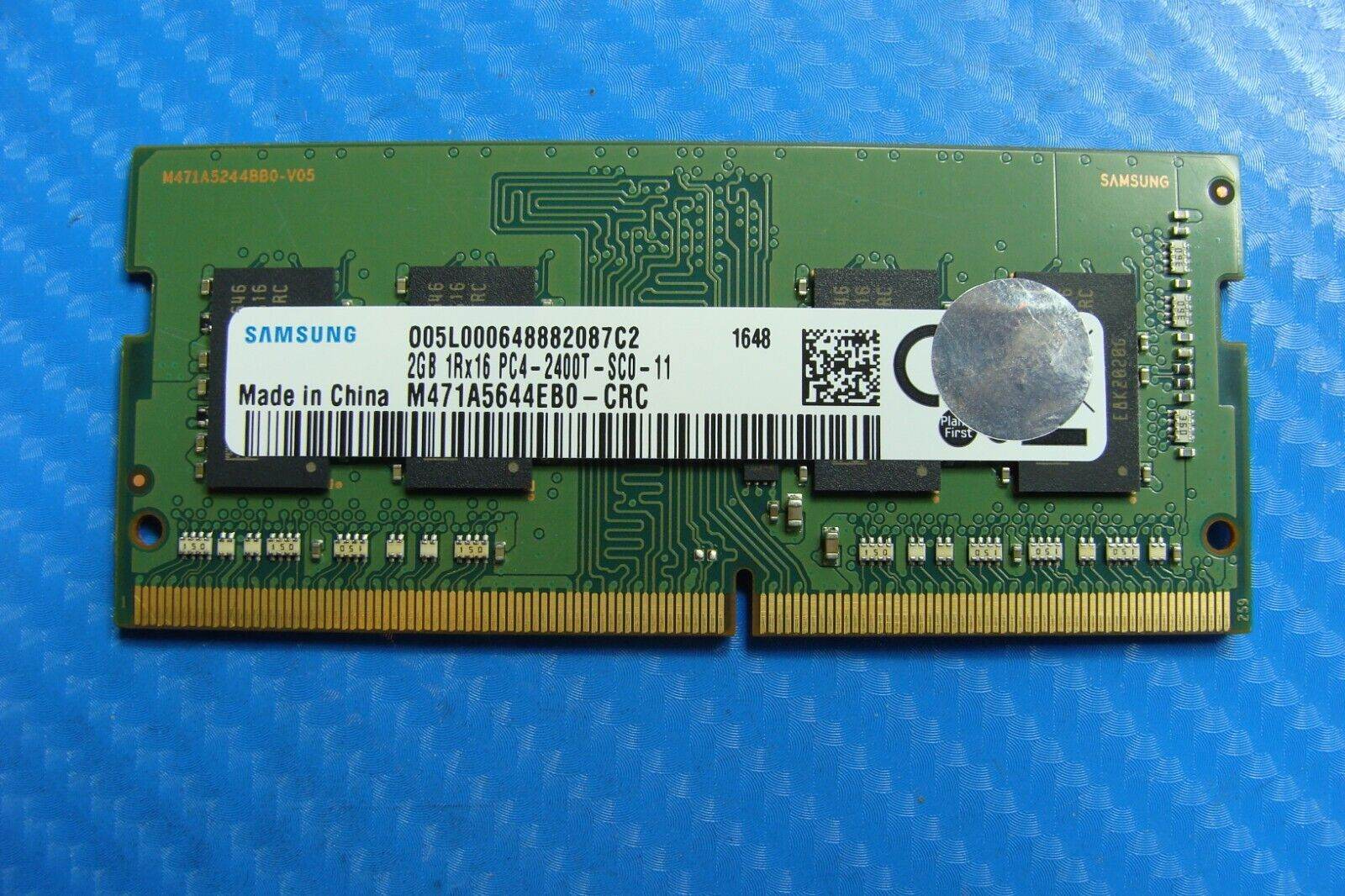 HP m3-u101dx Samsung 2Gb 1rx16 Memory Ram So-Dimm pc4-2400t m471a5644eb0-crc - Tested Computer Laptop Parts