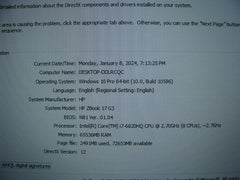 OB 17.3 FHD HP Zbook 17 G3 Intel i7-6820HQ 2.7GHz 64GB 512 SSD Quadro M2000M