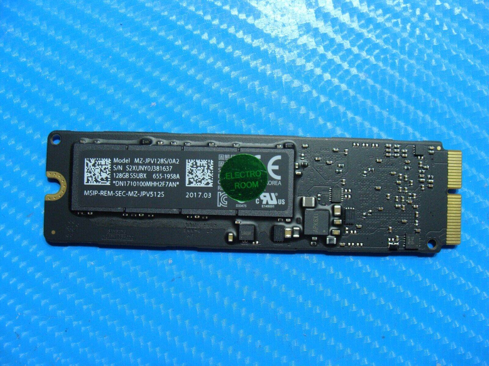MacBook Air A1466 Samsung 128Gb Ssd MZ-JPV128S/0A2 661-02395 655-1958A - Tested Computer Laptop Parts