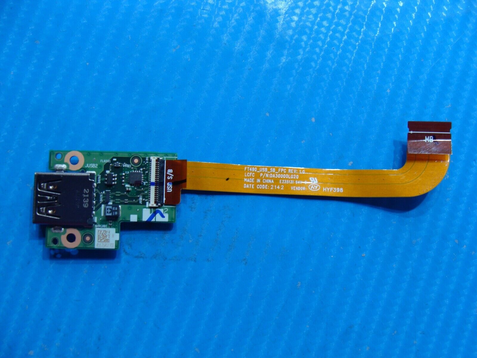 Lenovo ThinkPad 14” T14 OEM Laptop USB Port Board w/Cable NS-B901 DA30000LG20