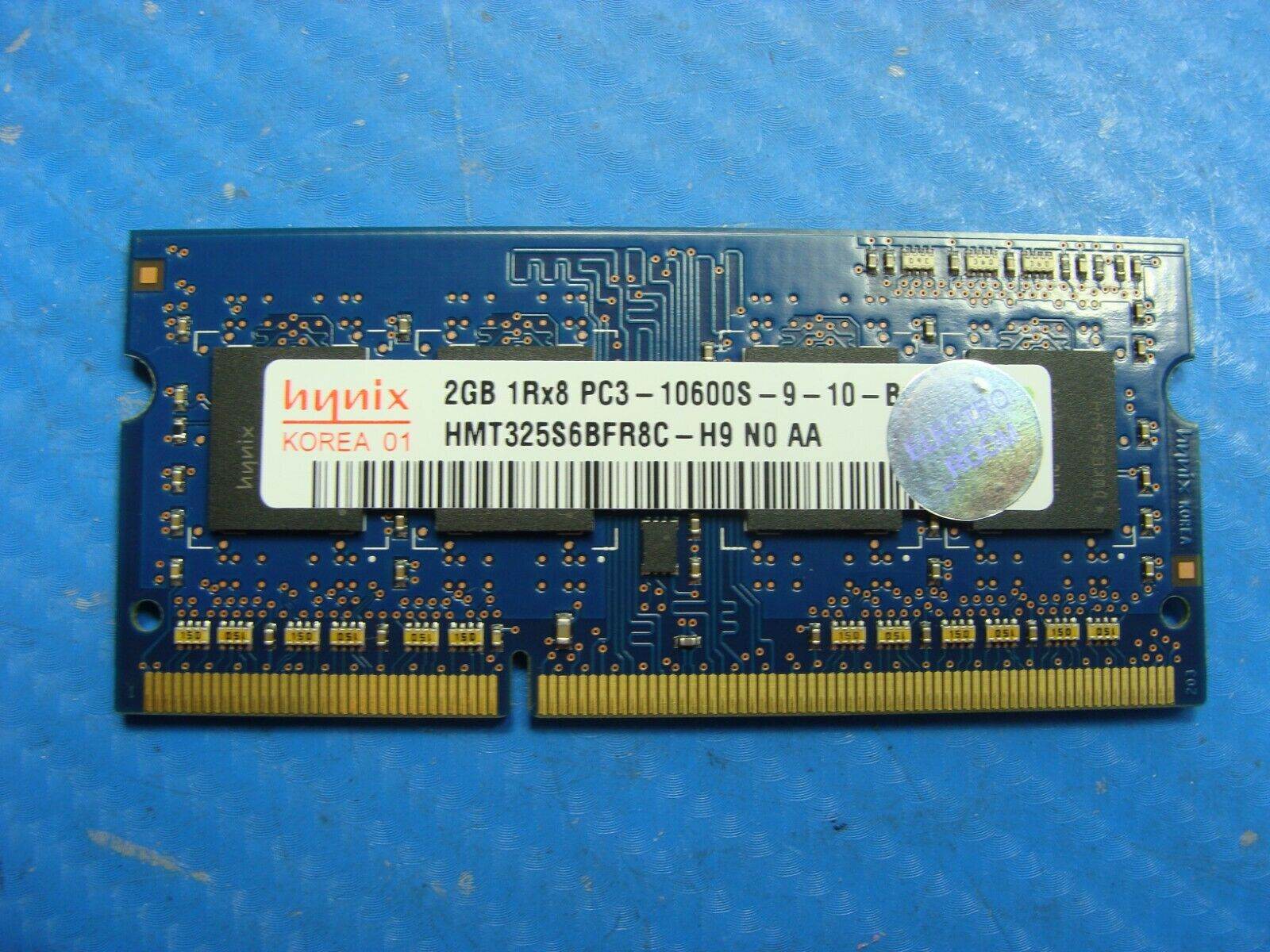 MacBook Pro A1286 Hynix SO-DIMM Memory RAM 2GB PC3-10600S HMT325S6BFR8C-H9 - Tested Computer Laptop Parts