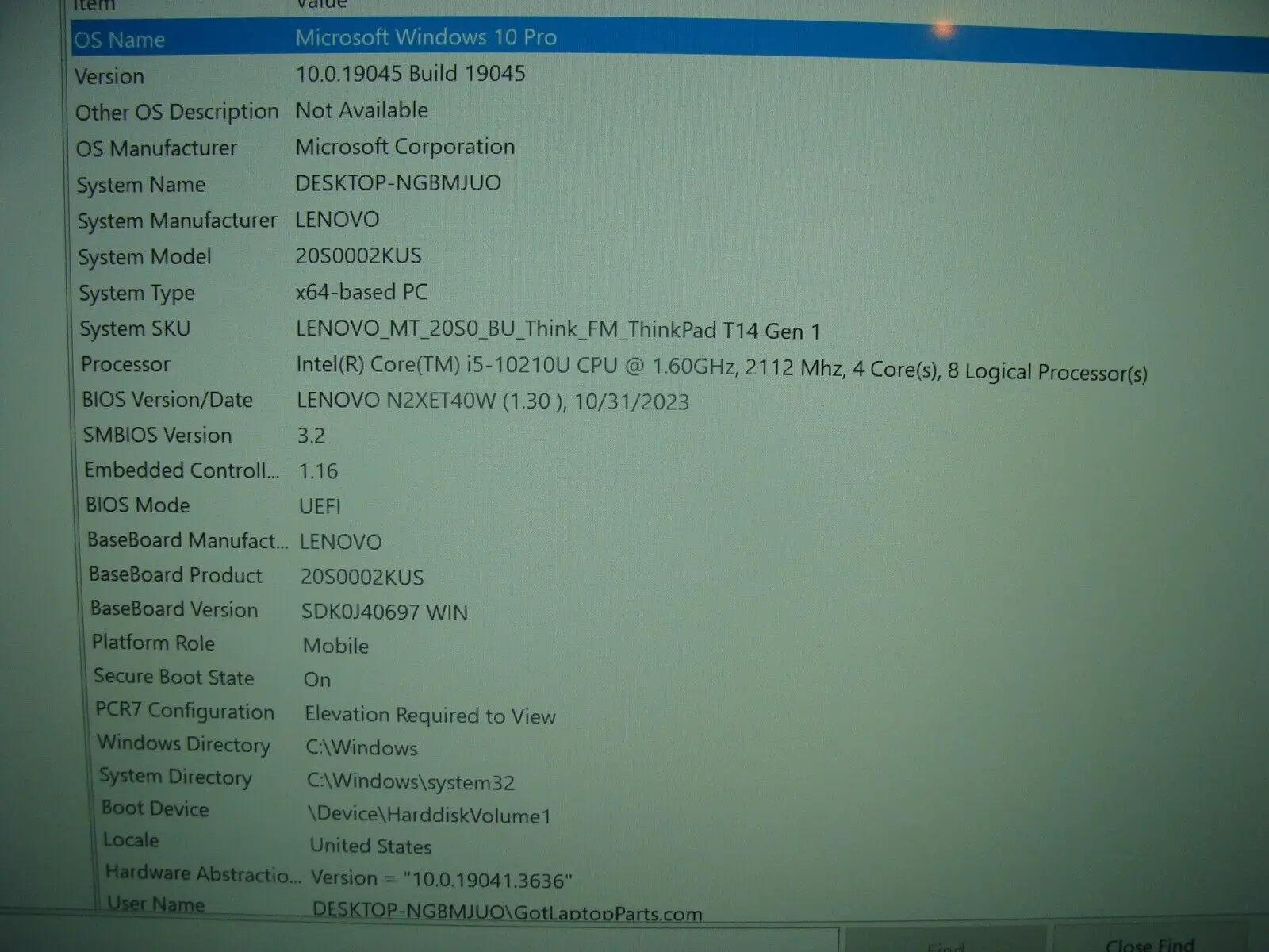 PoWeR Battery BWRTY Touch  Lenovo ThinkPad T14 Gen 1 i5-10210U 1.6GHZ 16GB 512GB