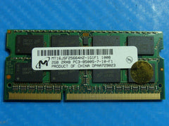 Macbook A1286 Laptop Micron 2GB Memory PC3-8500S-7-10-F1 MT16JSF25664HZ-1G1F1 - Tested Computer Laptop Parts