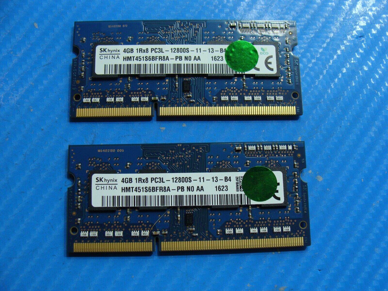 Dell 17 5755 SK Hynix 8Gb 2x4Gb Memory So-Dimm PC3L-12800S HMT451S6BFR8A-PB - Tested Computer Laptop Parts
