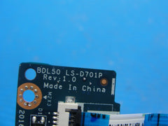 HP Notebook 15-ba009dx 15.6" OEM Touchpad Mouse Button Board w/Cables LS-D701P 