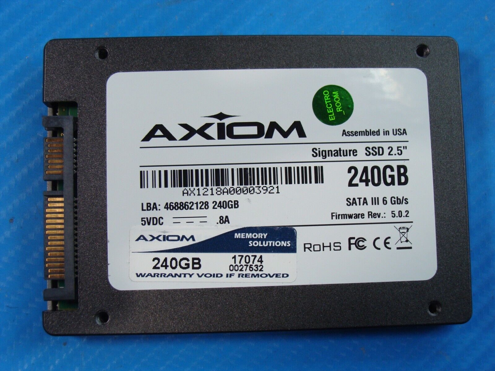 MacBook Pro A1286 Axiom 240GB M.2 SATA SSD Solid State Drive AX1218A00003921