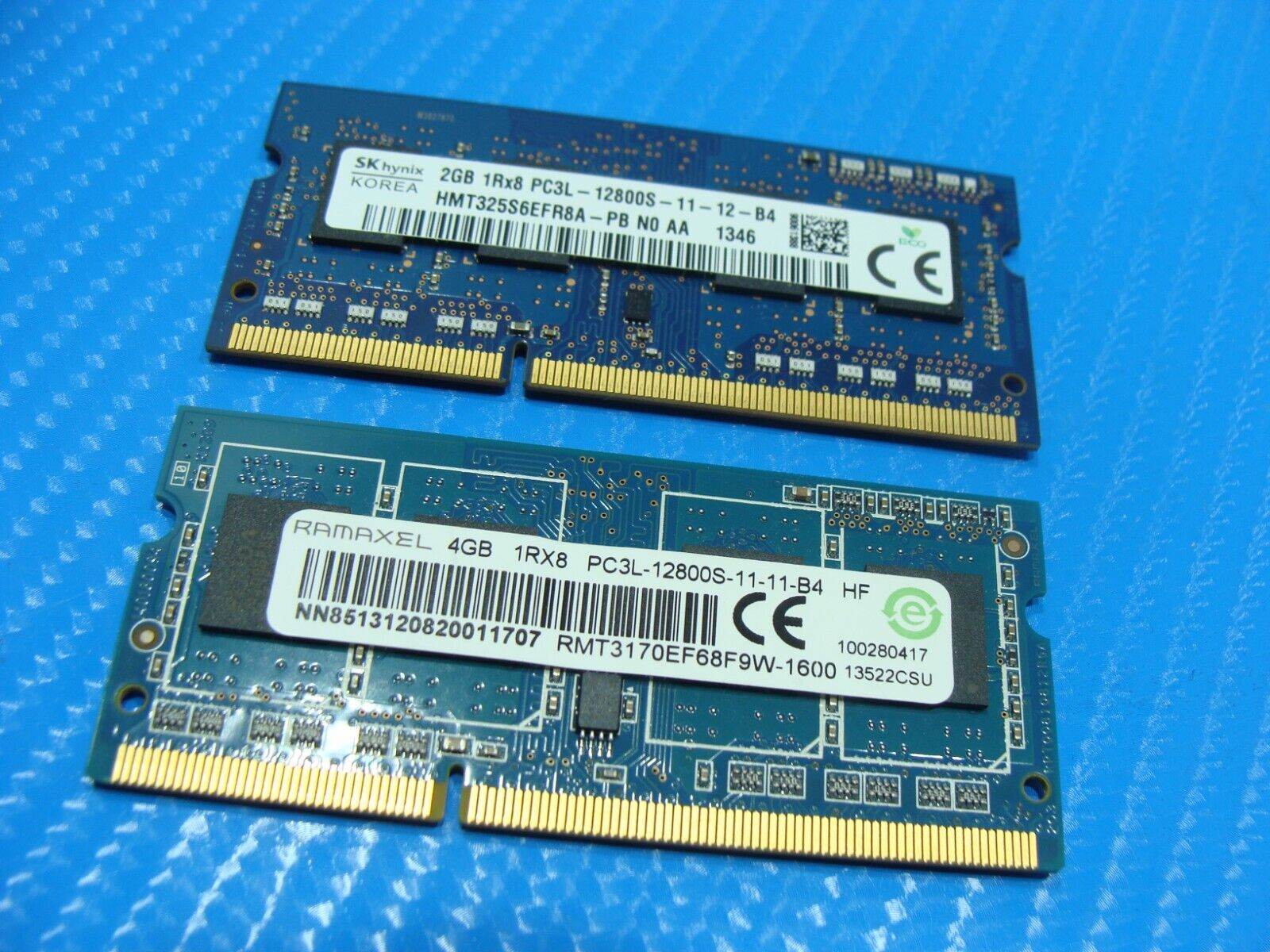 HP Envy 15-j 6GB (2GB & 4GB) Memory RAM SO-DIMM PC3L-12800S RMT3170EB68F9W-1600 - Tested Computer Laptop Parts