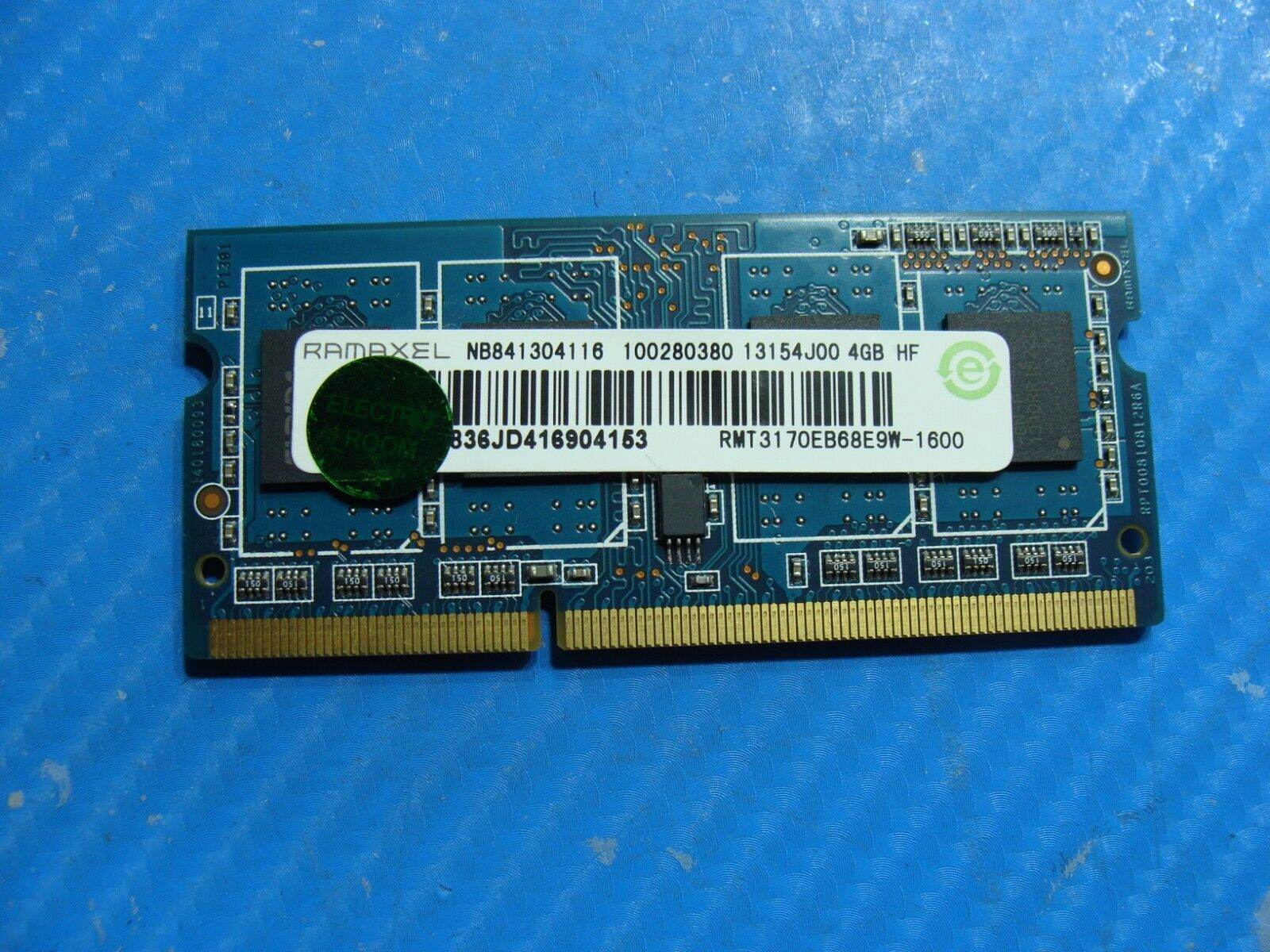 Lenovo Y500 So-Dimm Ramaxel 4GB 1Rx8 Memory RAM RMT3170EB68E9W-1600 - Tested Computer Laptop Parts
