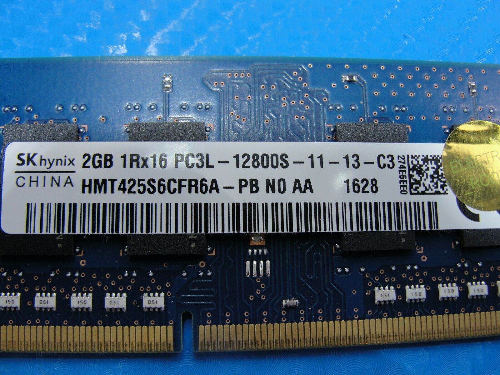 Dell 15 3558 SK Hynix 2GB 1Rx16 PC3L-12800S SO-DIMM Memory RAM HMT425S6CFR6A-PB - Tested Computer Laptop Parts