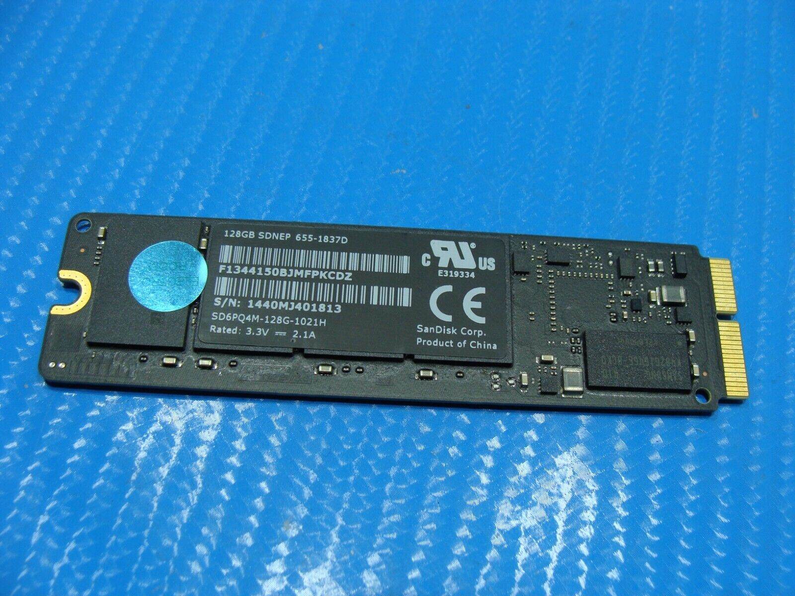 MacBook Pro A1502 SanDisk 128GB SSD SD6PQ4M-128G-1021H 655-1837D 661-8135 - Tested Computer Laptop Parts