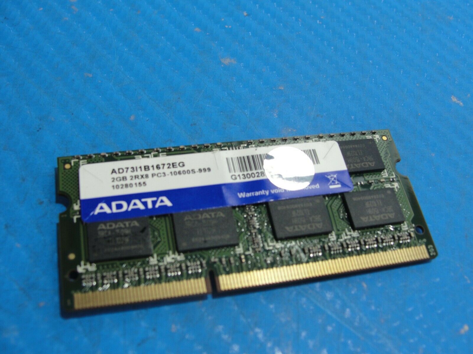 Asus G73JW ADATA 2GB 2RX8 SO-DIMM Memory RAM PC3-10600S AD73I1B1672EG - Laptop Parts - Buy Authentic Computer Parts - Top Seller Ebay