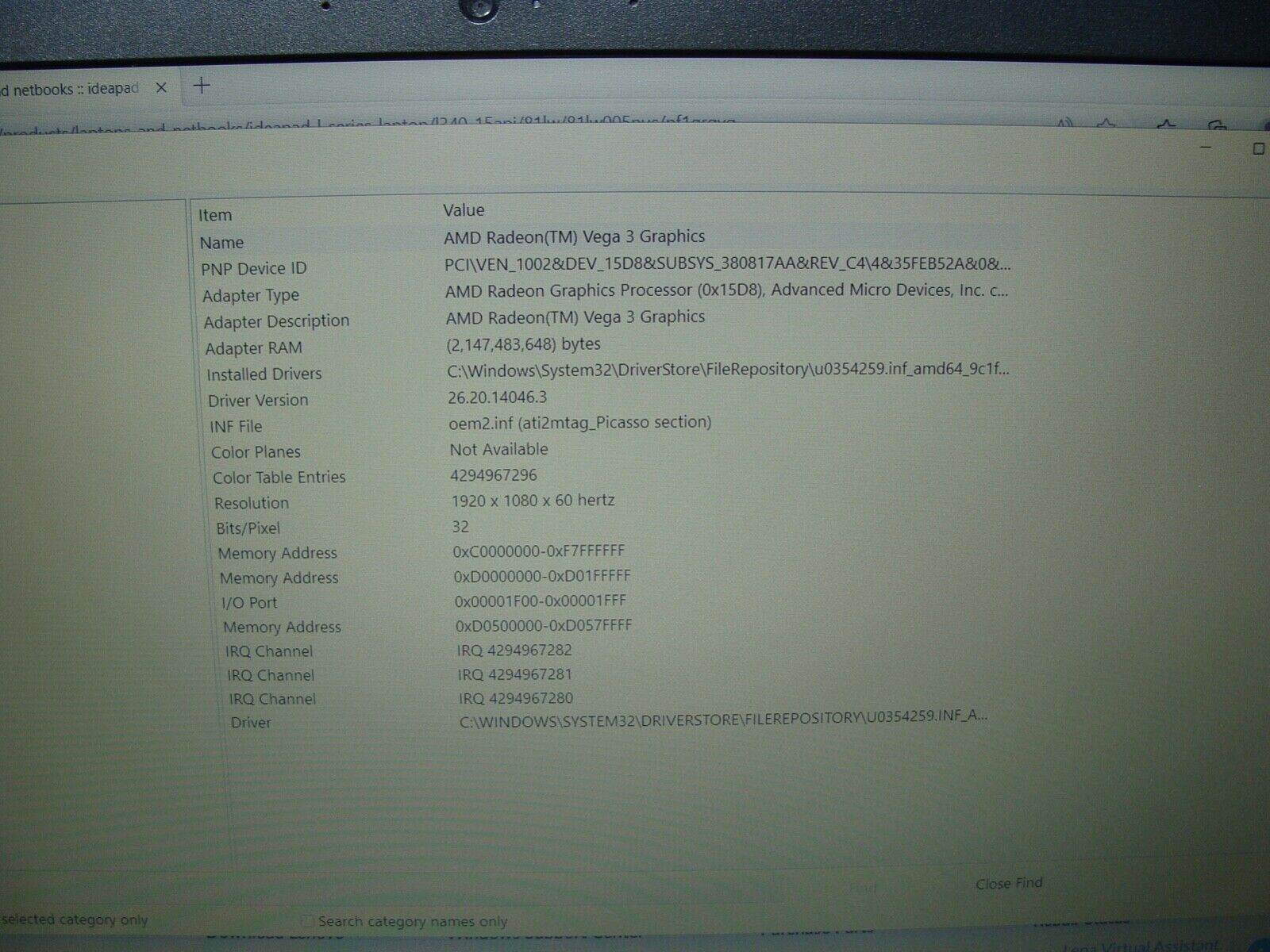 Power Battery Lenovo Ideapad L340-15API Ryzen 3-3200U 2.6Ghz 8GB Radeon GPU 2 GB - Tested Computer Laptop Parts