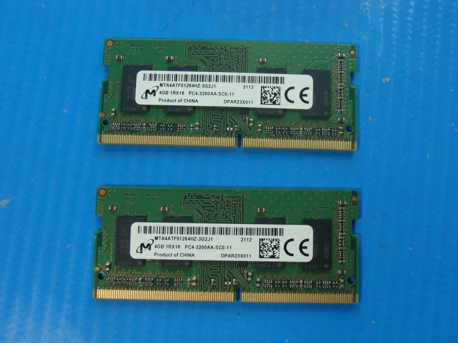 HP 15m-eu0013dx Micron 8GB (2x4GB) Memory RAM SO-DIMM MTA4ATF51264HZ-3G2J1 - Tested Computer Laptop Parts