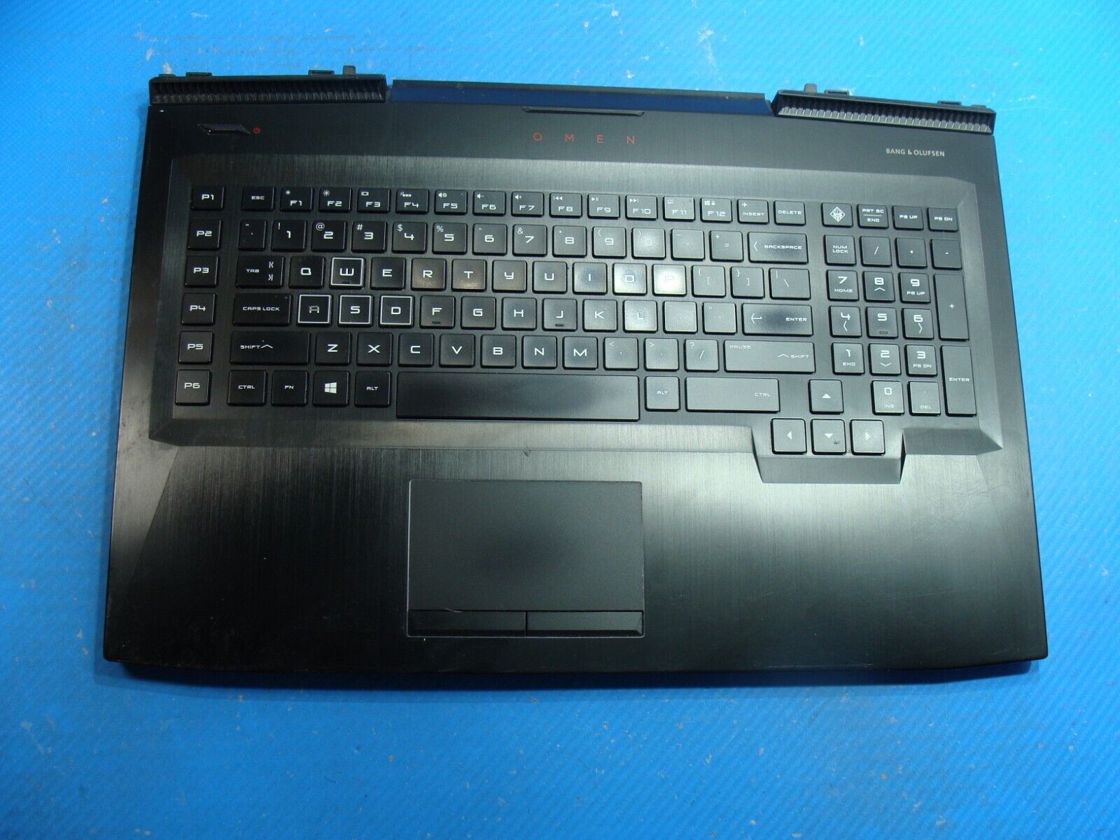 HP Omen 17-an120nr 17.3 Palmrest w/Touchpad Keyboard BL 3YG3BKA0230 46G3BTATP70