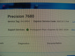 WRTY2026 Dell Precision 7680 16 FHD+ vPRO i7-13850HX 5.3GHz 32GB 512GB RTX 2000