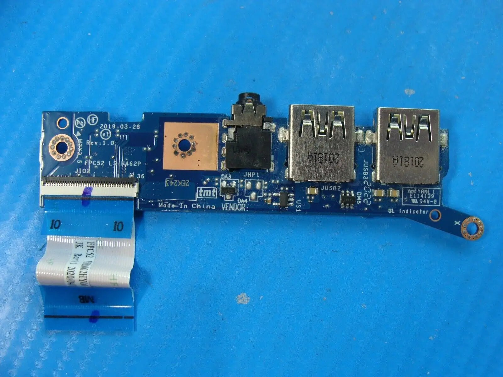 HP Pavilion Gaming 15.6 15-dk0096wm Genuine USB Audio Board w/Cable LS-H462P