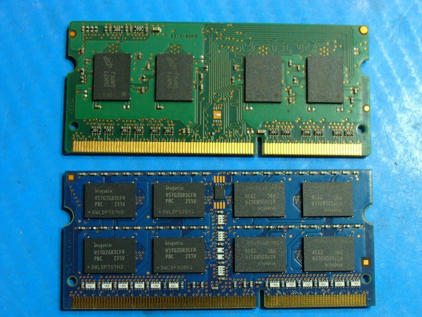 HP 23 SO-DIMM Micron Hynix 2GB 4GB Memory MT8KTF25664HZ-1G6M1 HMT351S6CFR8C-PB - Tested Computer Laptop Parts