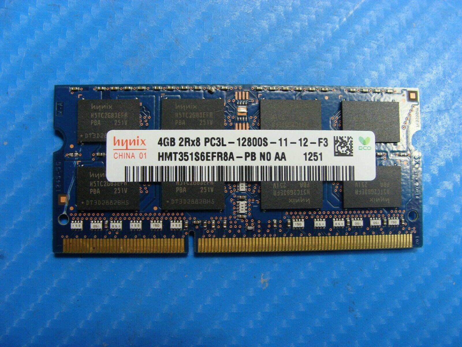 HP m6-1225dx SO-DIMM SK Hynix 4GB Memory PC3L-12800S-11-12-F3 HMT351S6EFR8C-PB - Tested Computer Laptop Parts