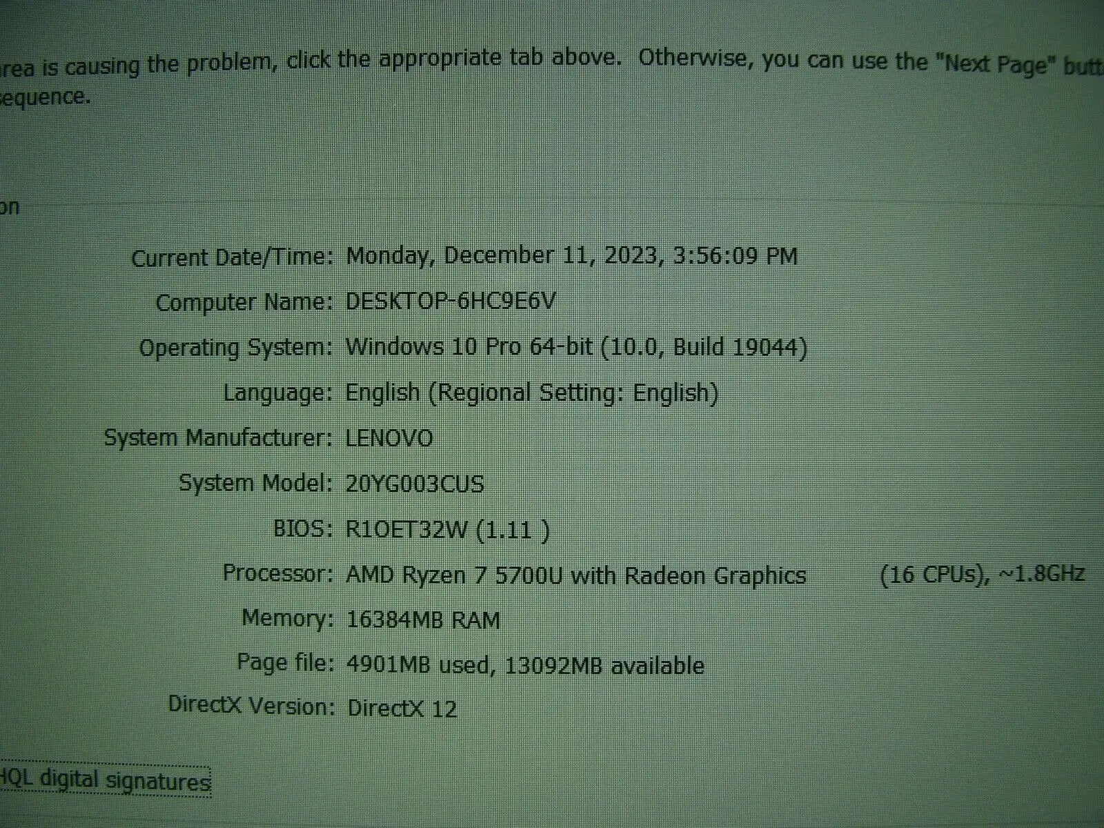 OB 99% Battery Lenovo Thinkpad E15 Gen 3 AMD Ryzen 7 5700U 16GB RAM 512GB SSD
