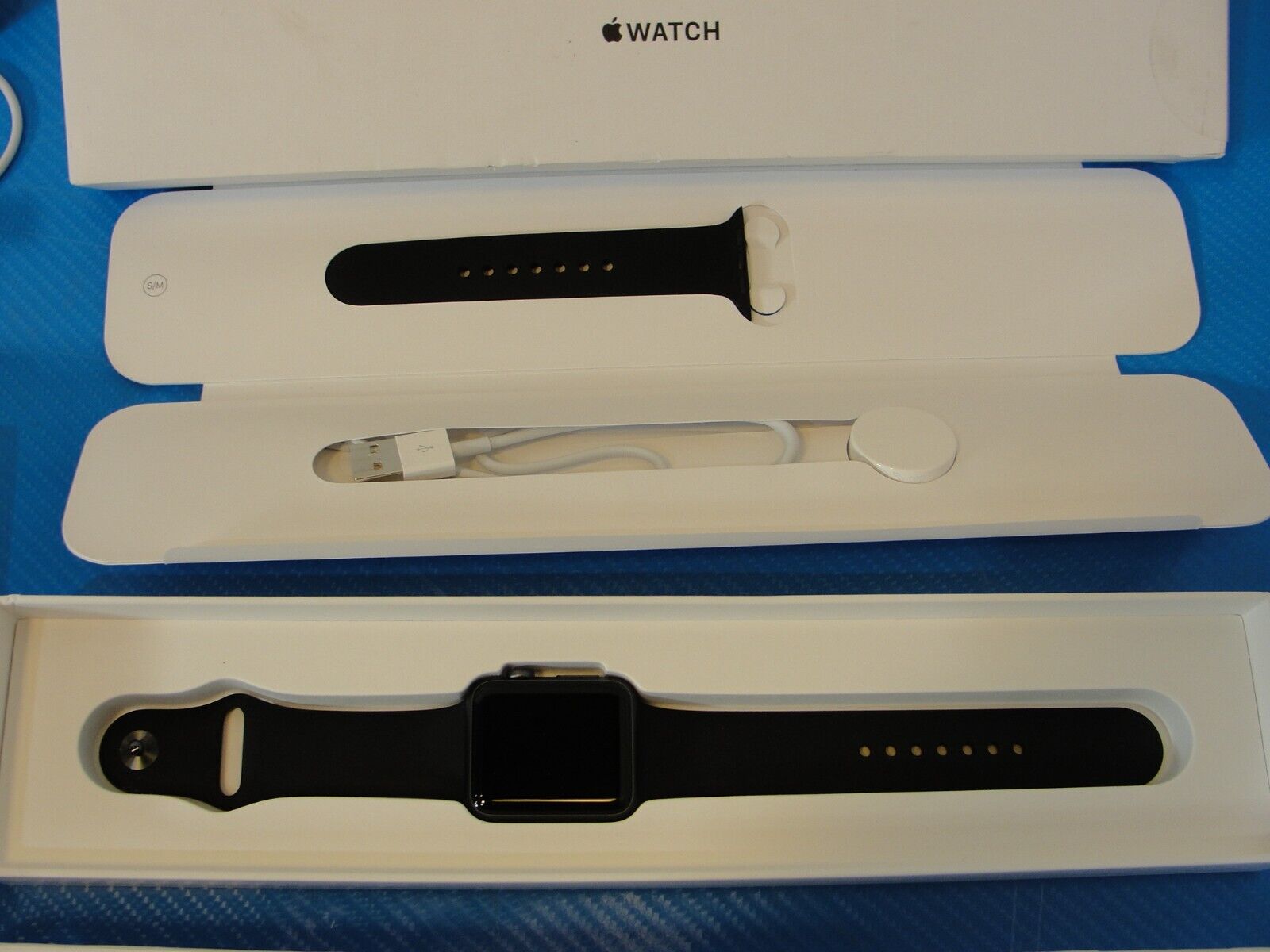 LOT of 4 Apple Watch Series 1 42mm Aluminum Case Smartwatch - (MP032LL/A) /READ