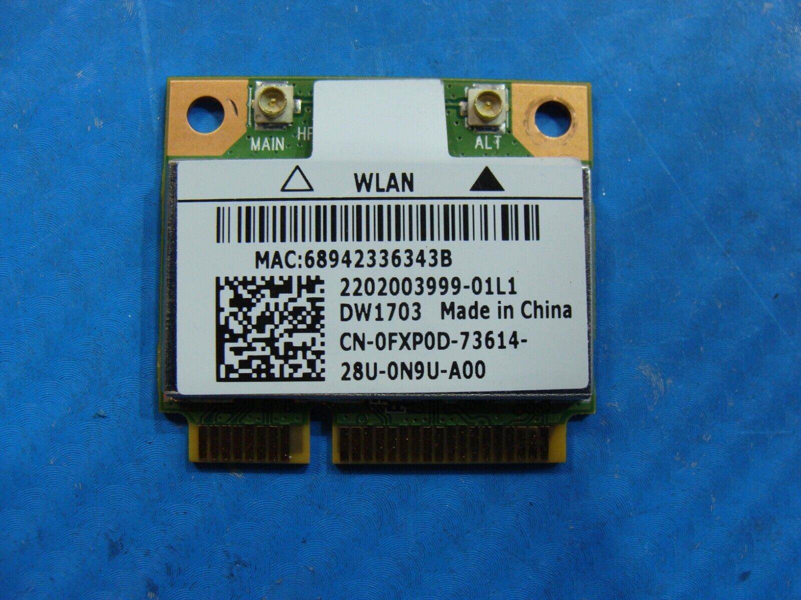 Dell XPS 8500 Genuine Desktop Wireless WiFi Card AR5B225 FXP0D - Tested Computer Laptop Parts