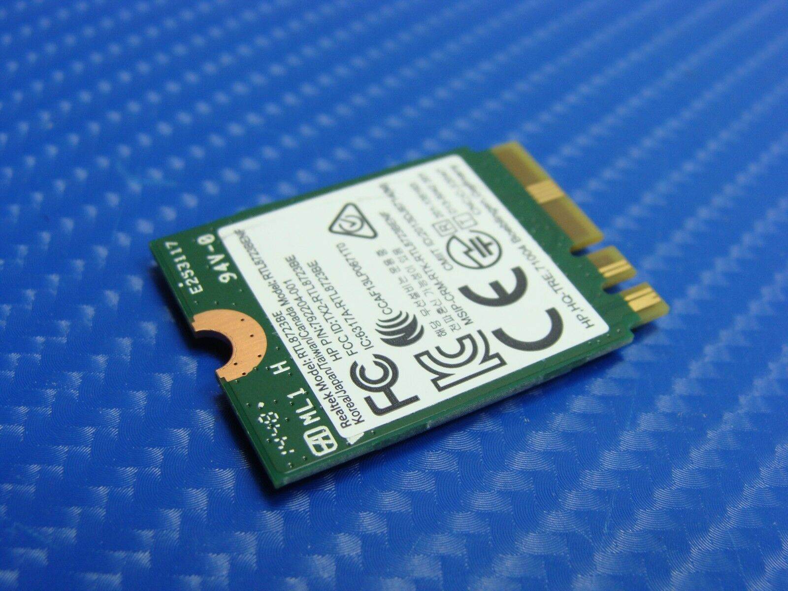 HP Pavilion 15-AB Series Genuine WiFi Wireless Card RTL8723BE 792204-001 ER* - Tested Computer Laptop Parts