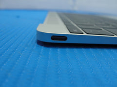 MacBook A1534 12" 2016 MLHA2LL/A Silver Top Case w/Keyboard Trackpad 661-04881