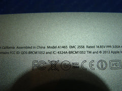 MacBook Air A1465 11" 2012 MD223LL/A MD224LL/A Bottom Case Silver 923-0121 #3 - Laptop Parts - Buy Authentic Computer Parts - Top Seller Ebay