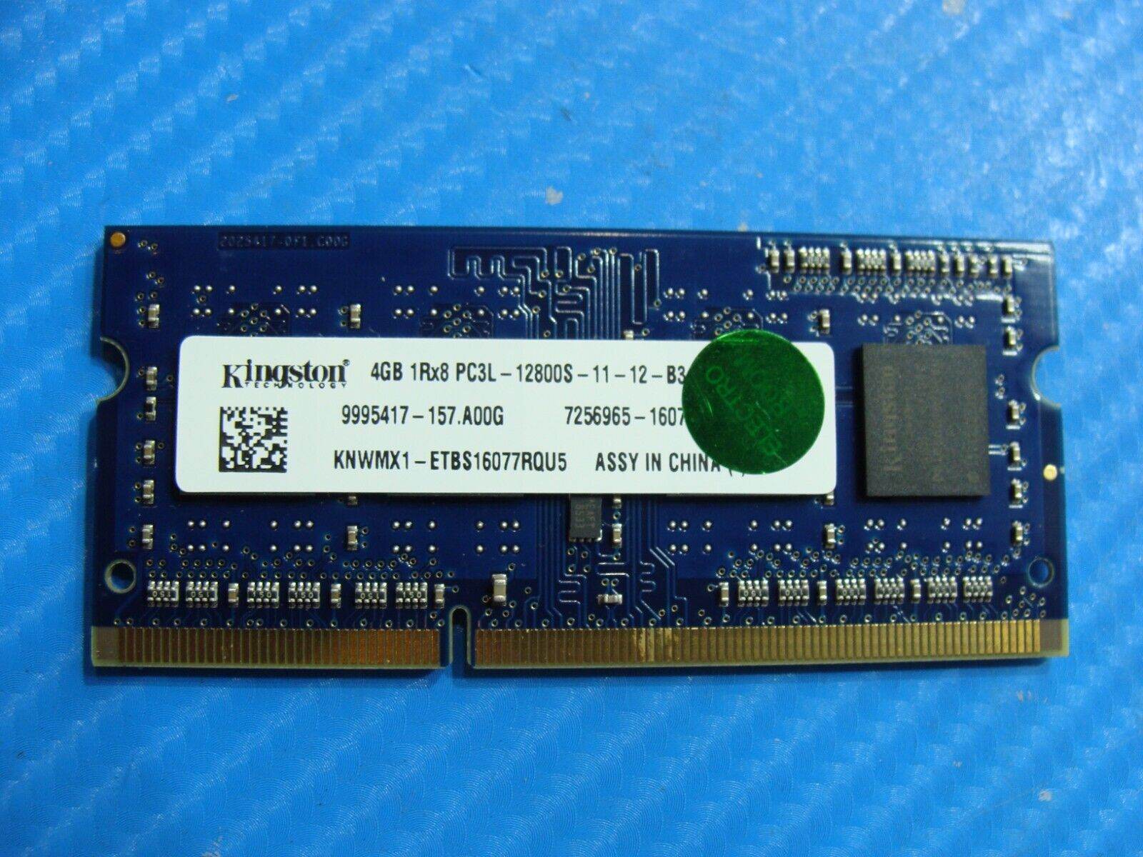 Dell 3460 Kingston 4GB 1Rx8 PC3L-12800S Memory RAM SO-DIMM KNWMX1-ETB - Tested Computer Laptop Parts