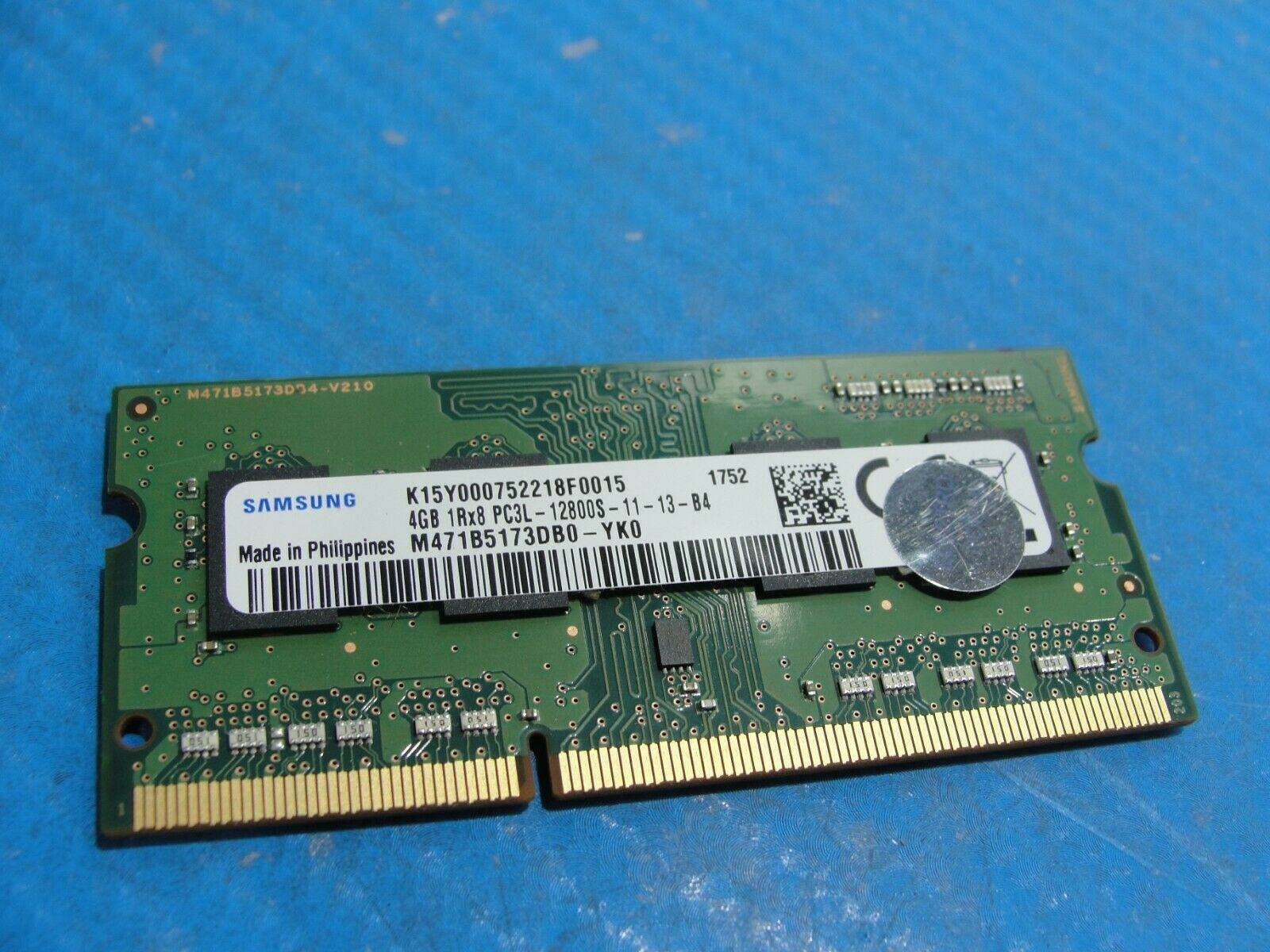 HP Pavilion x360SO-DIMM Samsung 4GB Memory PC3L-12800S-11-13-B4 M471B5173DB0-YK0 - Tested Computer Laptop Parts