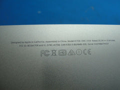 MacBook Pro A1708 13" 2017 MPXQ2LL/A Genuine Bottom Case Silver 923-01787 