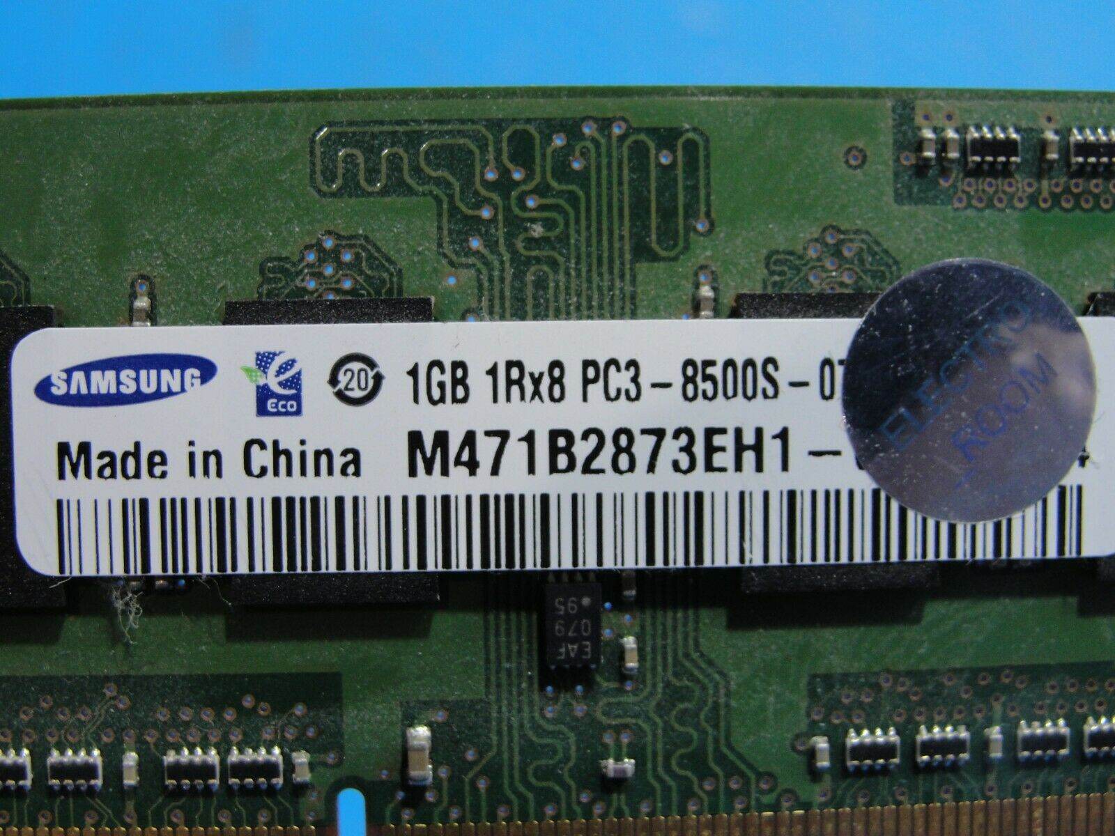 MacBook Pro A1278 Samsung 1GB 1Rx8 SO-DIMM Memory RAM PC3-8500S M471B2873EH1-CF8 - Tested Computer Laptop Parts