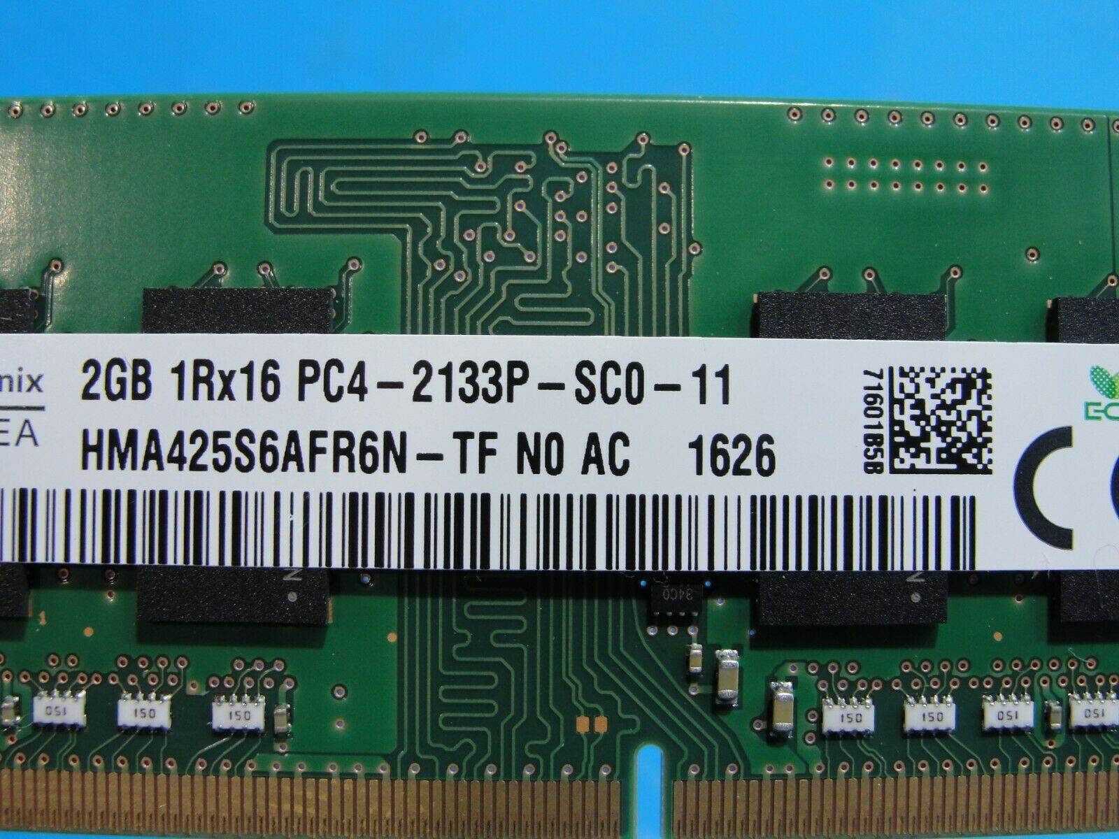 HP 15-ay009dx SK Hynix 2GB 1Rx16 PC4-2133P SO-DIMM Memory RAM HMA425S6AFR6N-TF - Tested Computer Laptop Parts