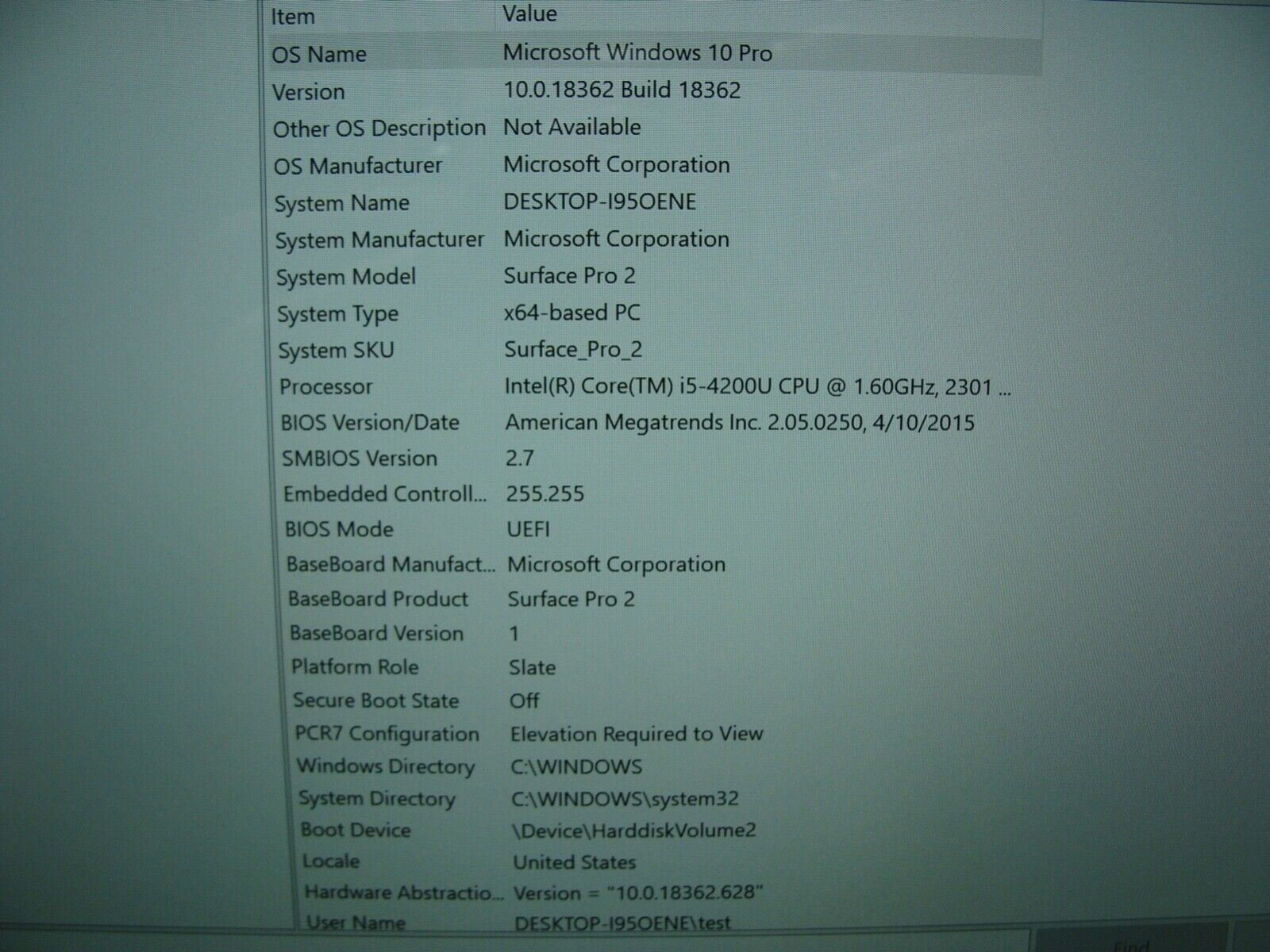 POWERFUL Touch Microsoft Surface Pro 2 1601 Intel i5-4200U 1.6GHz 4GB RAM 128GB