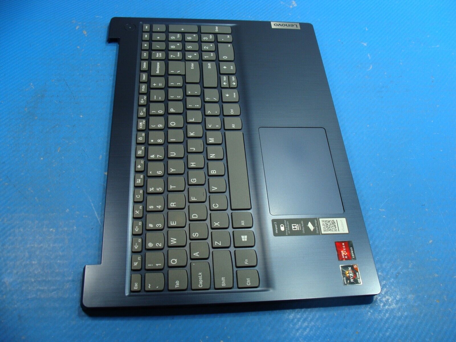 Lenovo IdeaPad 3 15ARE05 15.6 Genuine Palmrest w/Keyboard Touchpad AM1JV000300