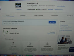 In Warranty Dell Latitude 5310 i5-10310U 1.70GHz 16GB RAM 256GB SSD 13.3" FHD