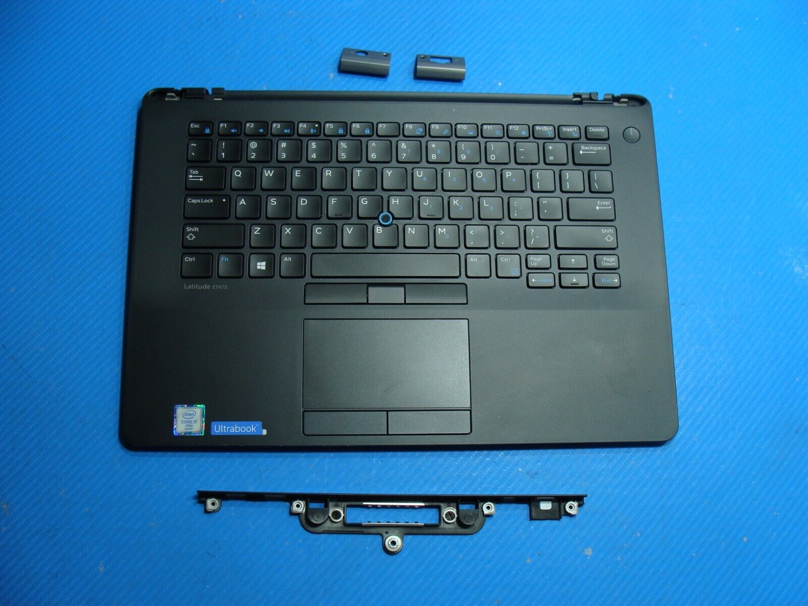 Dell Latitude E7470 14" Genuine Palmrest w/Keyboard Touchpad Hinge Cover 09Y17 A